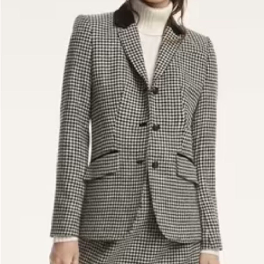 Brooks Brothers Wool Houndstooth Blazer